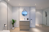 PLYWOOD 1000 LIGHT OAK VANITY WITH CERAMIC TOP