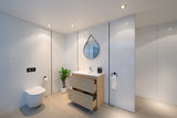 PLYWOOD 1000 LIGHT OAK VANITY WITH CERAMIC TOP