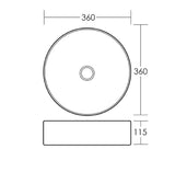 GLOSSY WHITE BASIN 360MM - Bathroom Clearance