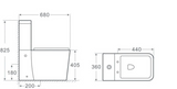 IRA TOILET SUITE BACK TO WALL - Bathroom Clearance