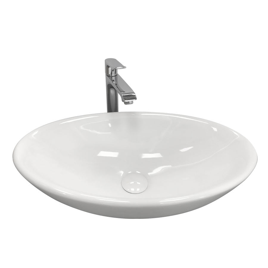 'HAVANA' GLOSSY WHITE BASIN