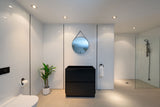 PLYWOOD DARKOAK VANITY 600x460 WITH CERAMIC TOP - Bathroom Clearance