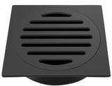 TILE GRATE 110x110MM - MATTE BLACK - Bathroom Clearance