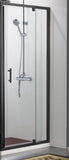 Alcove 750 x 900x 750 Black Shower, Centre Waste with 900mm door