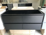 PLYWOOD NELSON 1500 DARKOAK WALL HUNG VANITY (SINGLE BASIN) - BASE ONLY