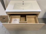 PLYWOOD COBOLT 750 W/H 1 DWR CAB LIGHTOAK With Ceramic top - Bathroom Clearance