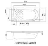 PACIFIC BATH FLAT PACK TIMBER FRAME
