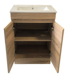 PLYWOOD 600 VANITY FLOOR STANDING WITH CERAMIC TOP - Bathroom Clearance