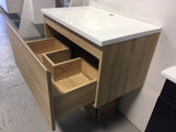 PLYWOOD COBOLT 750 W/H 1 DWR CAB LIGHTOAK With Ceramic top - Bathroom Clearance