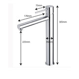 CECINA TALL BASIN MIXER - CHROME - Bathroom Clearance