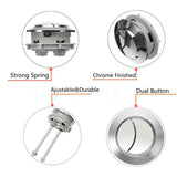 38mm Dual Flush Toilet Tank Round Valve Push Button Water Saving - Bathroom Clearance