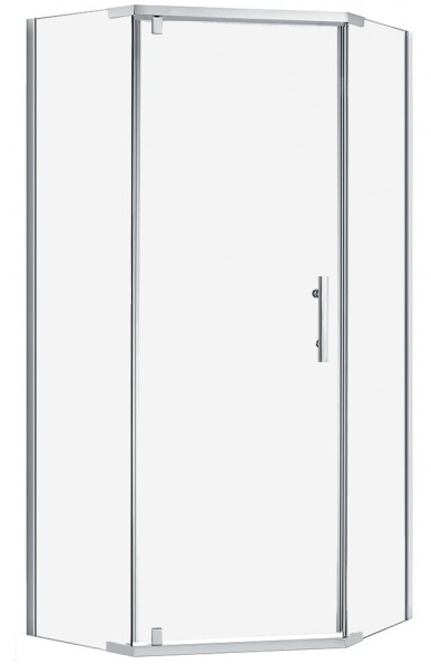 ANGLE  1000x1000 SEMI FRAMELESS SHOWER CENTRE WASTE - Bathroom Clearance