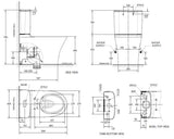 AMERICAN STANDARD SIGNATURE HYGIENE RIM TOILET SUITE