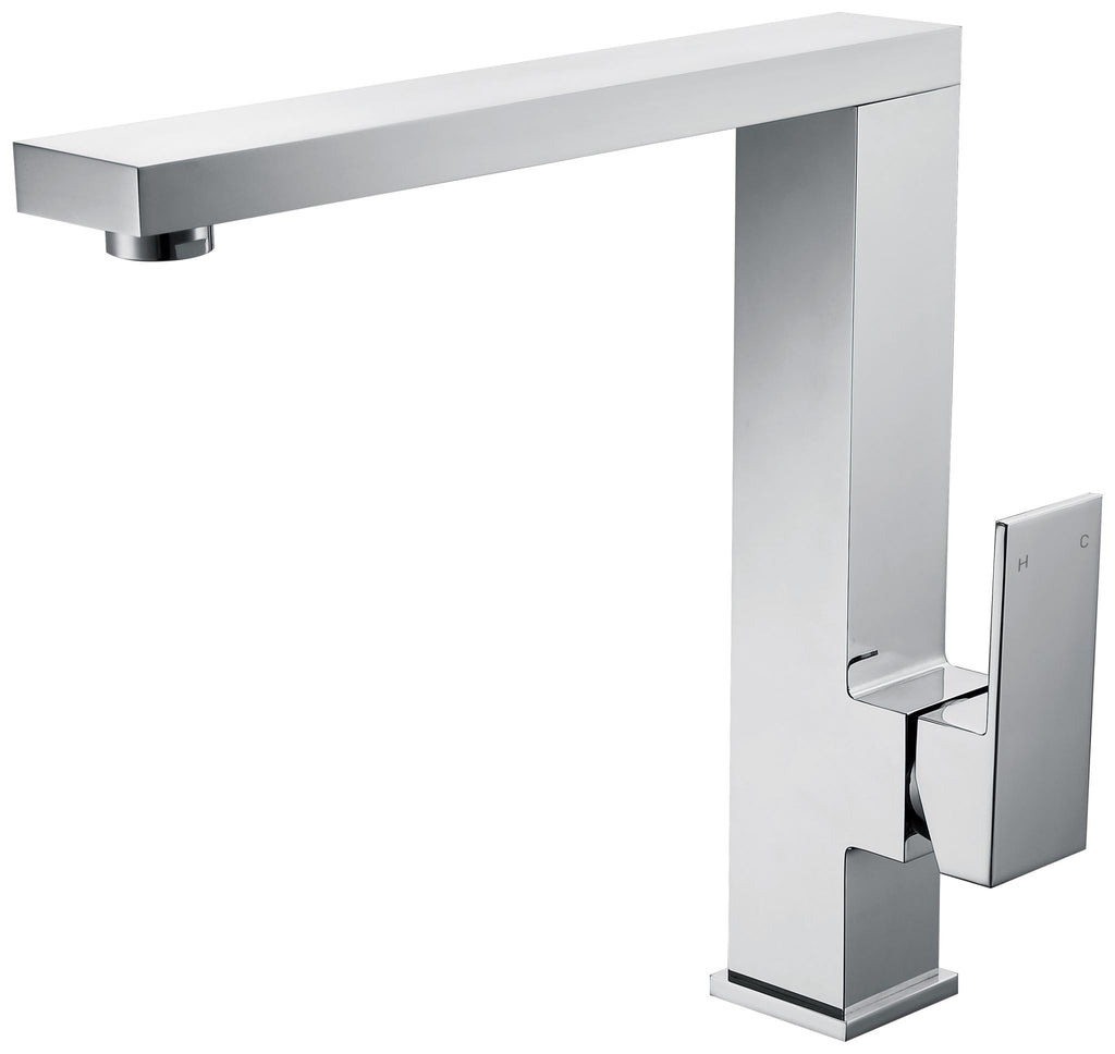 SQUARE TALL MIXER SWIVEL CHROME - Bathroom Clearance