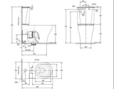 AMERICAN STANDARD CYGNET HYGIENE SQUARE CISTERN TOP INLET