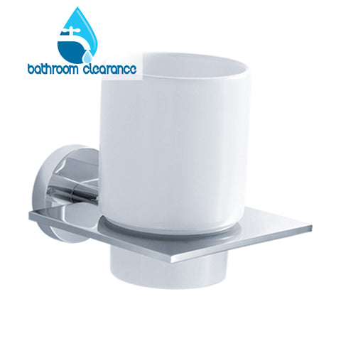 Miro - Single Ceramic Tumbler - Bathroom Clearance